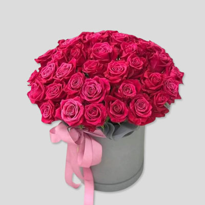 "50 Red Roses Flower Box - code BF14 - Click here to View more details about this Product